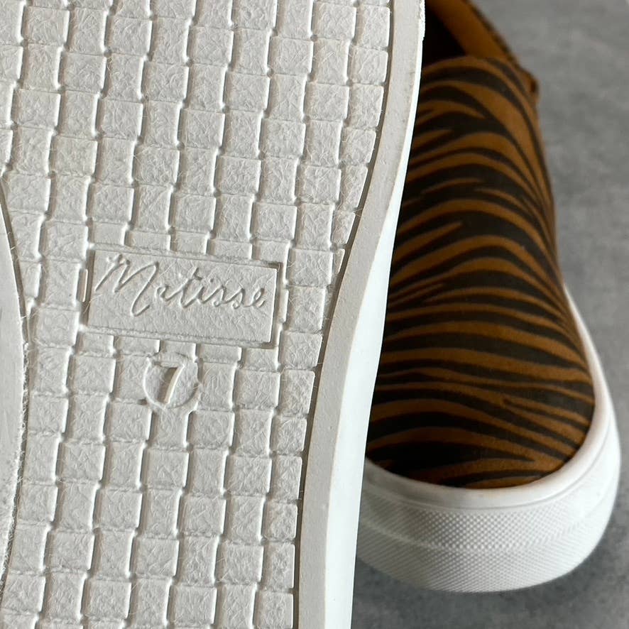 COCONUTS By MATISSE Women's Brown Tiger Stripe Molly Slip-On Shoes SZ 7