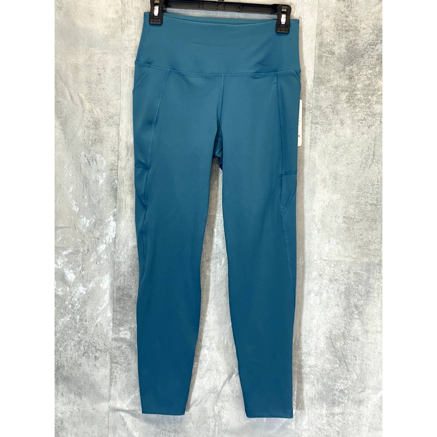 APANA Women's Atlantic Teal Rebound High-Waist Pull-On Active Leggings SZ S