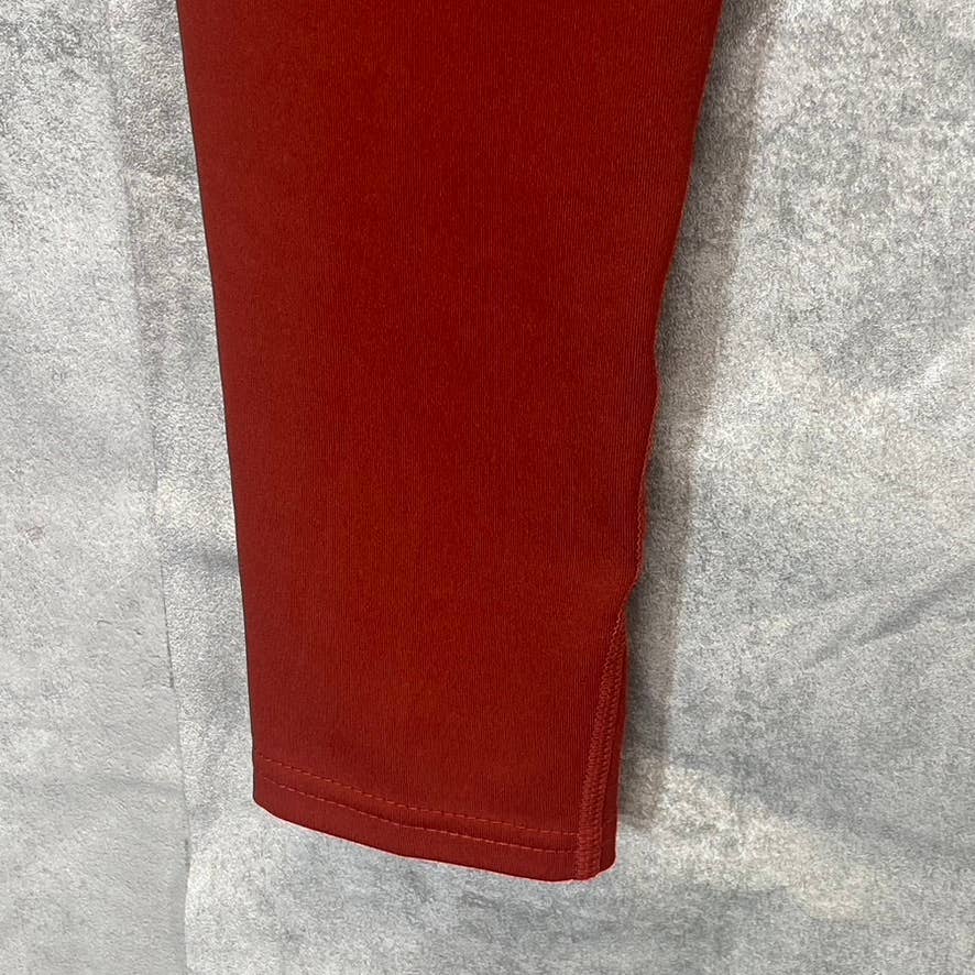 LAUNDRY By Shelli Segal Rust Textured High-Waist Stretch Pull-On Active Leggings SZ M