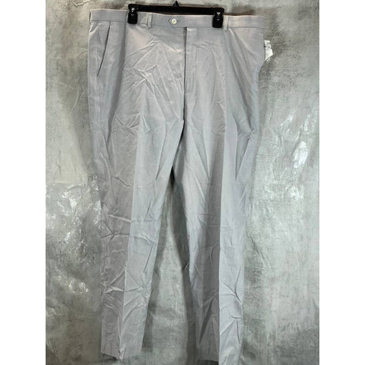 TOMMY HILFIGER Men's Light Grey TH-Flex Stretch Modern-Fit Chambray Pants SZ 44