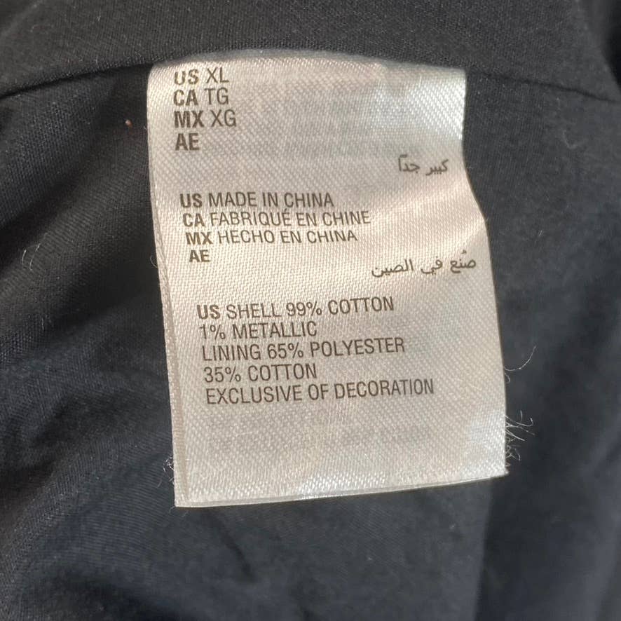 INC INTERNATIONAL Women's Deep Black High-Rise Smocked Tassel-Tie Shorts SZ XL