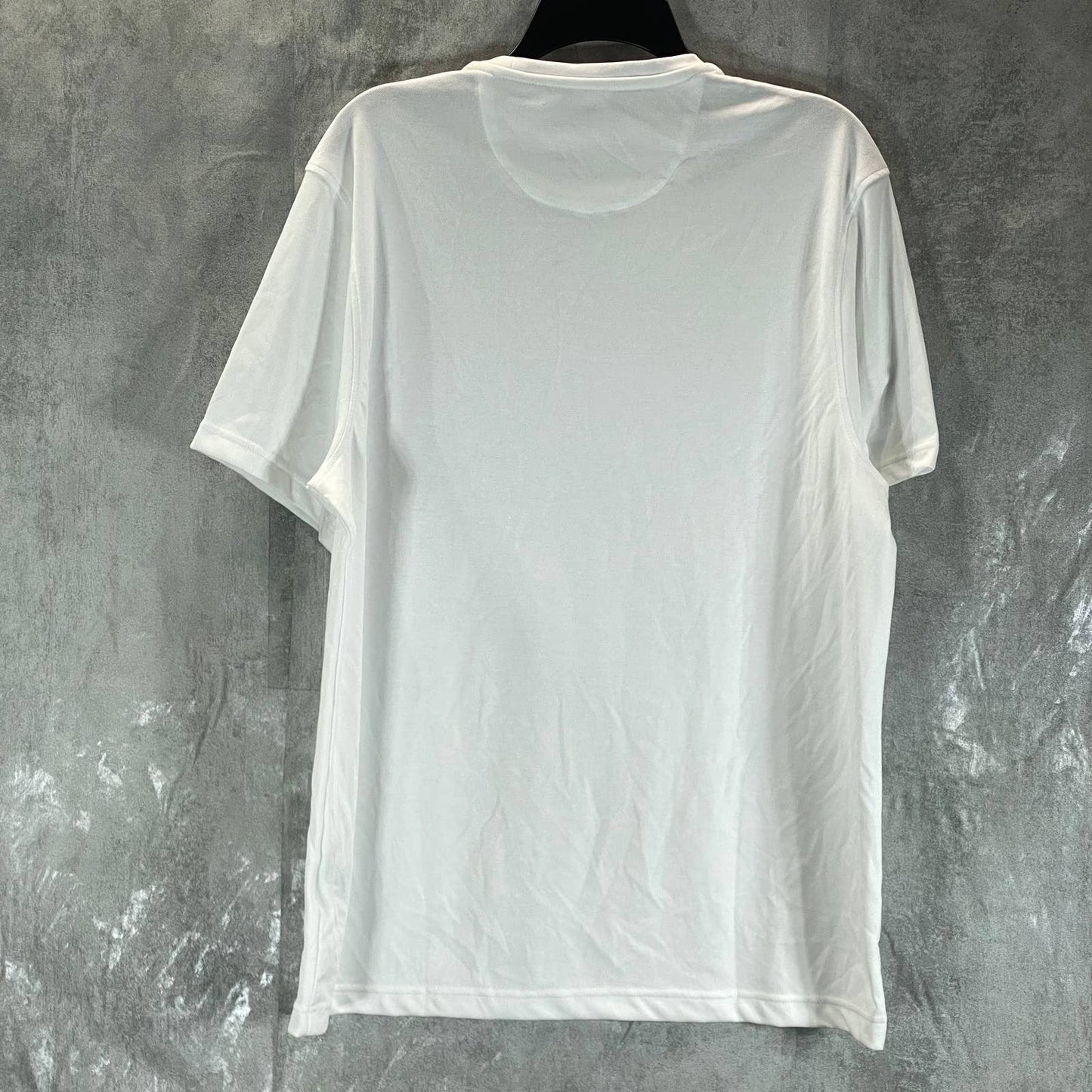 ALFANI Men's White Pure Solid Stretch Supima Blend Crewneck T-Shirt SZ L