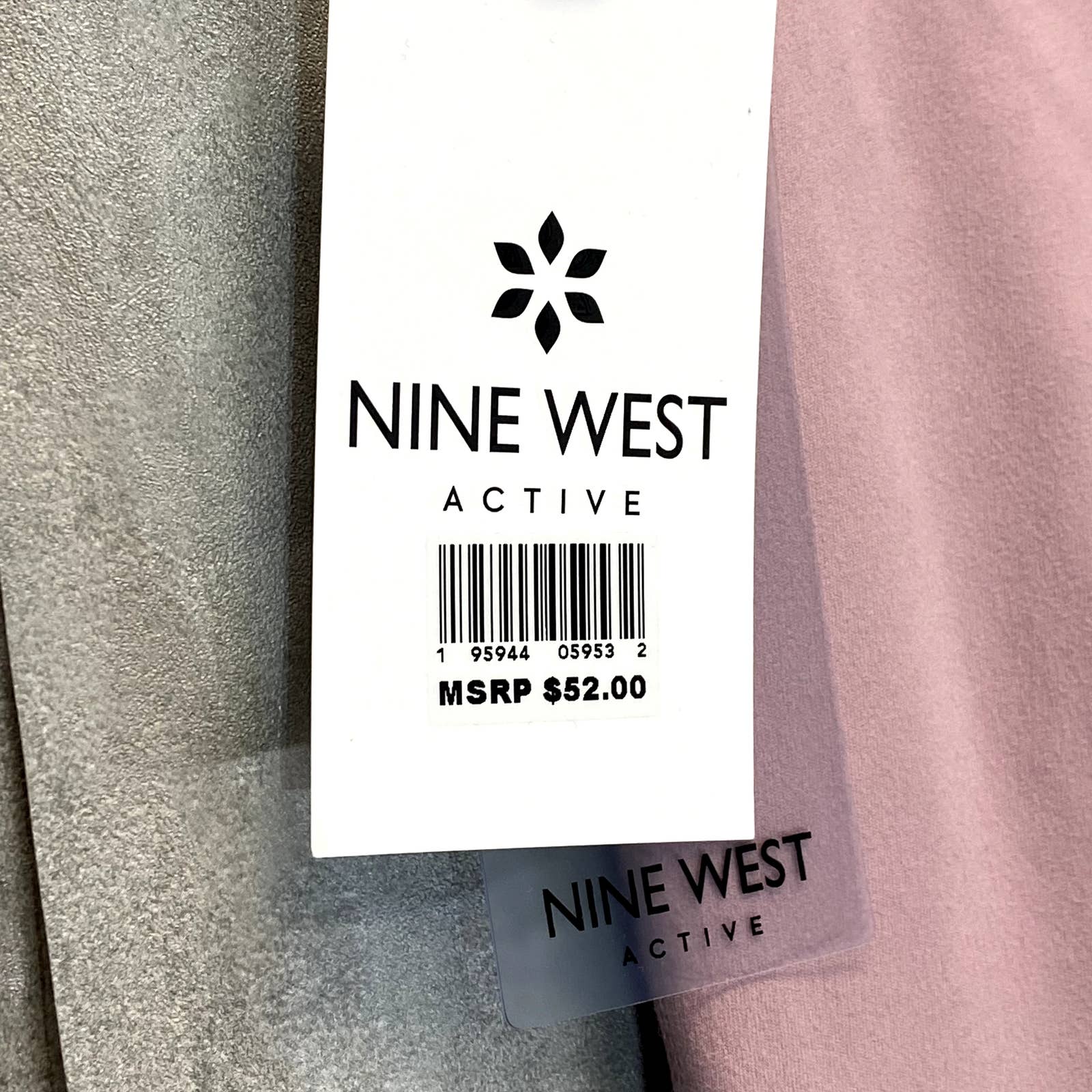 NINE WEST Women's Mauve Shadow Side Zip Stretch Active Pull-On Crop Leggings SZ S
