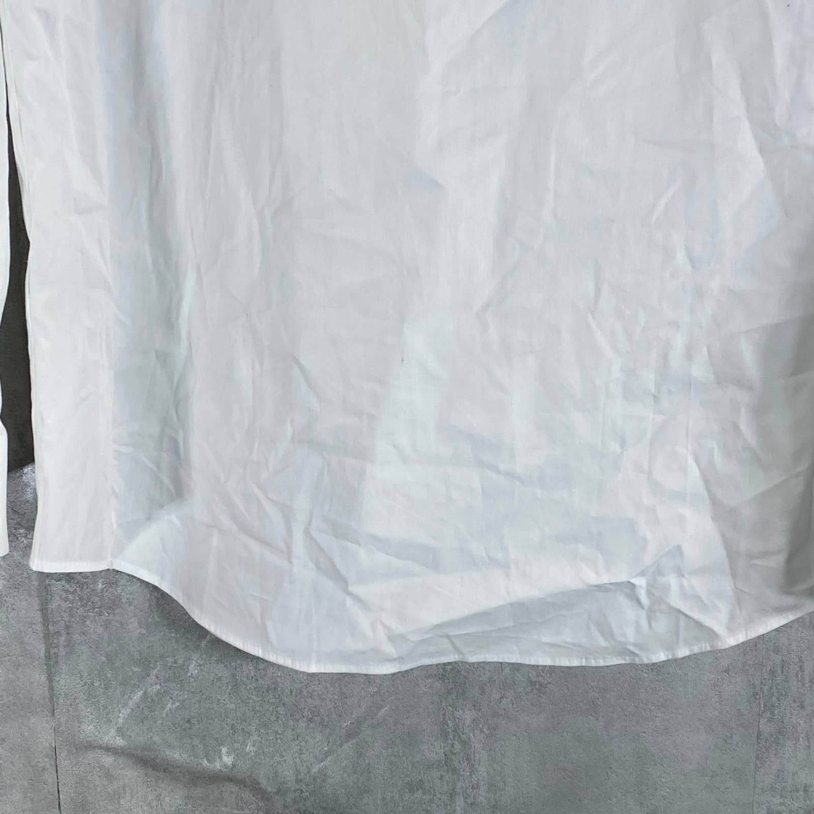 ALFANI Men's White Slim-Fit 2-Way Stretch Button-Up Long-Sleeve Dress Shirt SZ L