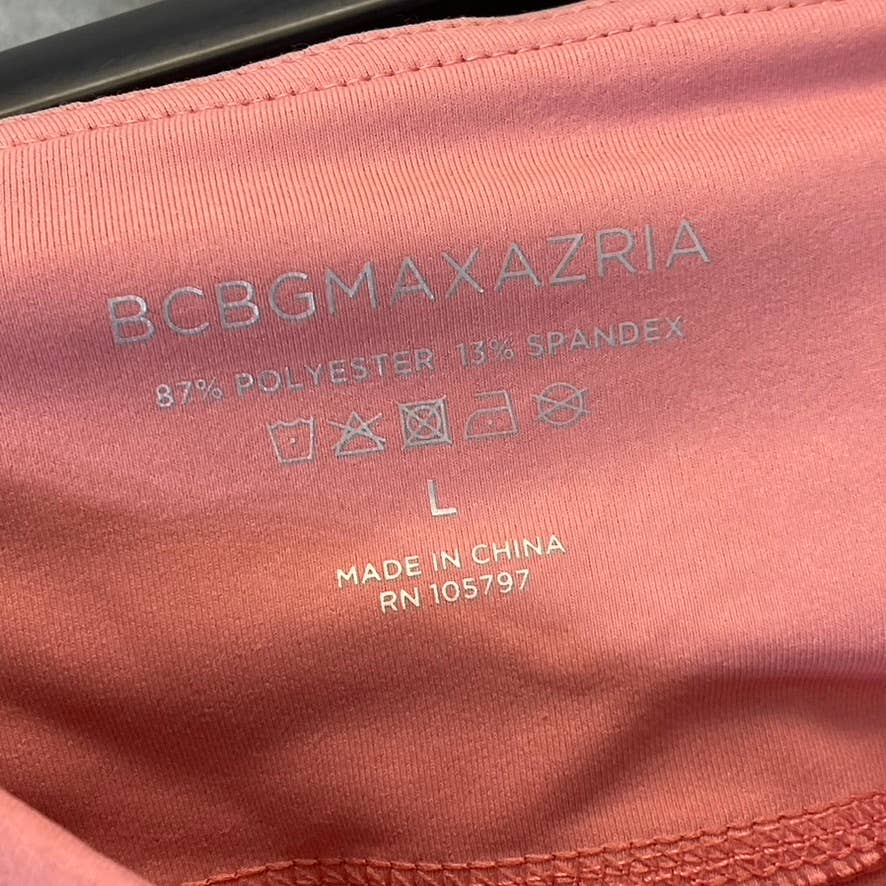 BCBGMAXAZRIA Women's Coral High-Waist Breathable Active Stretch Pull-On Capri Leggings SZ L