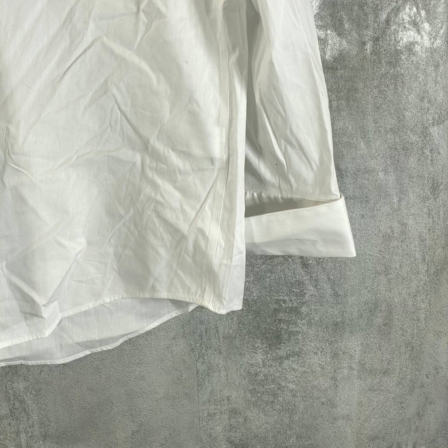 ALFANI Men's White Slim-Fit 2-Way Stretch Dress Shirt SZ L(16/16.5 32/33)