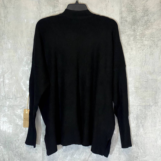 DREAMERS BY DEBUT Women's Black Oversized High Neck Pullover Sweater SZ L