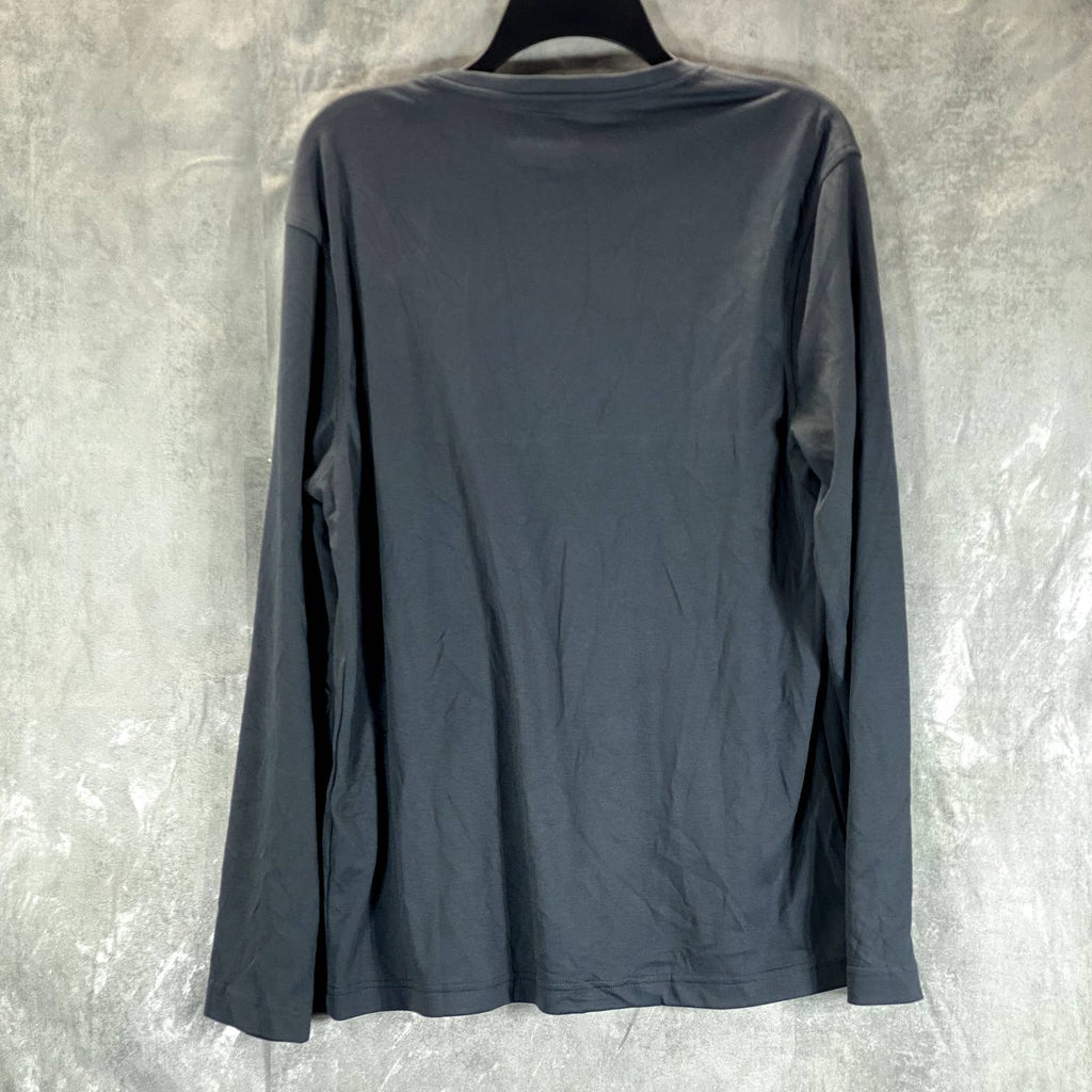 ALFANI Men's Dark Lead Regular-Fit Supima Cotton Crewneck T-Shirt SZ M