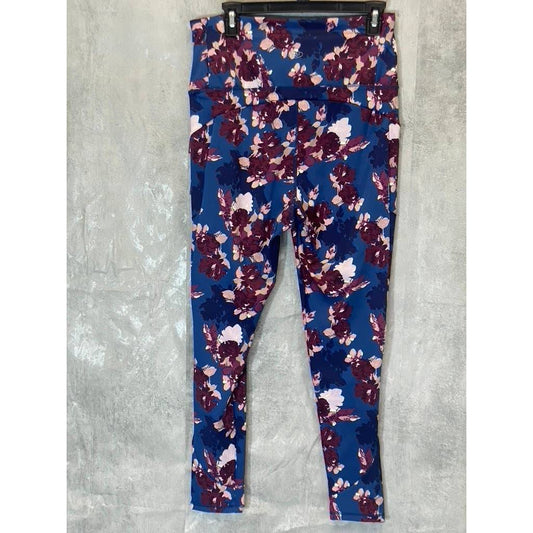 KAY UNGER Women's Ninfee Blue Printed High-Waist Tummy Control Pull-On Leggings SZ XL