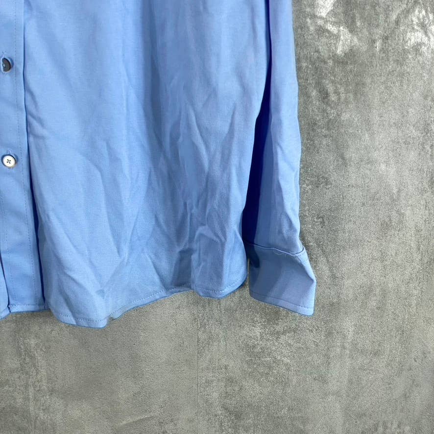 ALFANI Men's Pale Ink Blue Regular-Fit Supima Birdseye Button-Up Shirt SZ XXL
