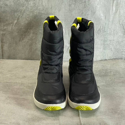 LONDON FOG Women's Black Chelsee Pull-On Memory Foam Winter Boots SZ 9