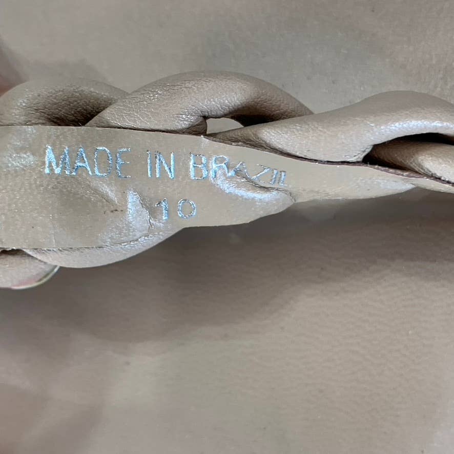 DOLCE VITA Women's Cafe Stella Nairi Braided Square-Toe Slide Sandals SZ 10