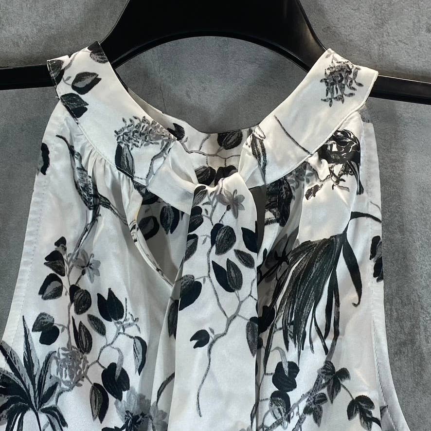 INC INTERNATIONAL CONCEPTS Women's Raina Gardens Printed Keyhole Halter Top SZ M