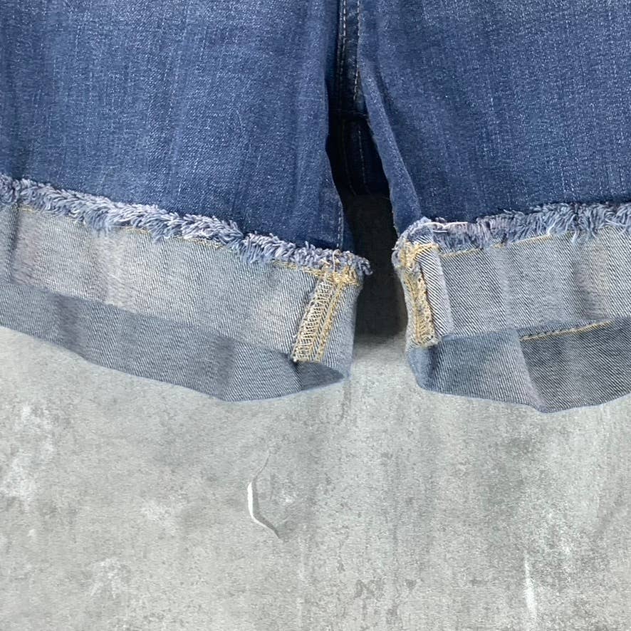 TOMMY JEANS Women's Boundary 5" Cuffed Faded Denim Shorts SZ 29
