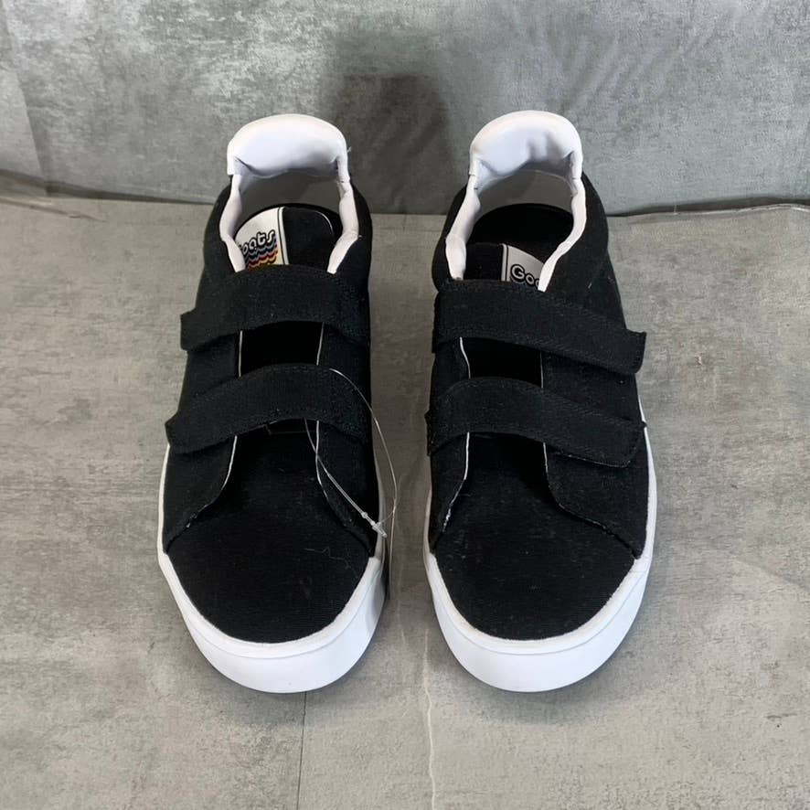 GOATS Women's Black Canvas The 305 2-Strap Slip-On Platform Sneakers SZ 9.5