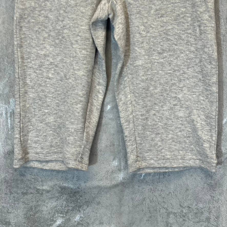 ABOUND Women's Grey Light Heather Ribbed High-Waist Longline Pull-On Bike Shorts SZ XS