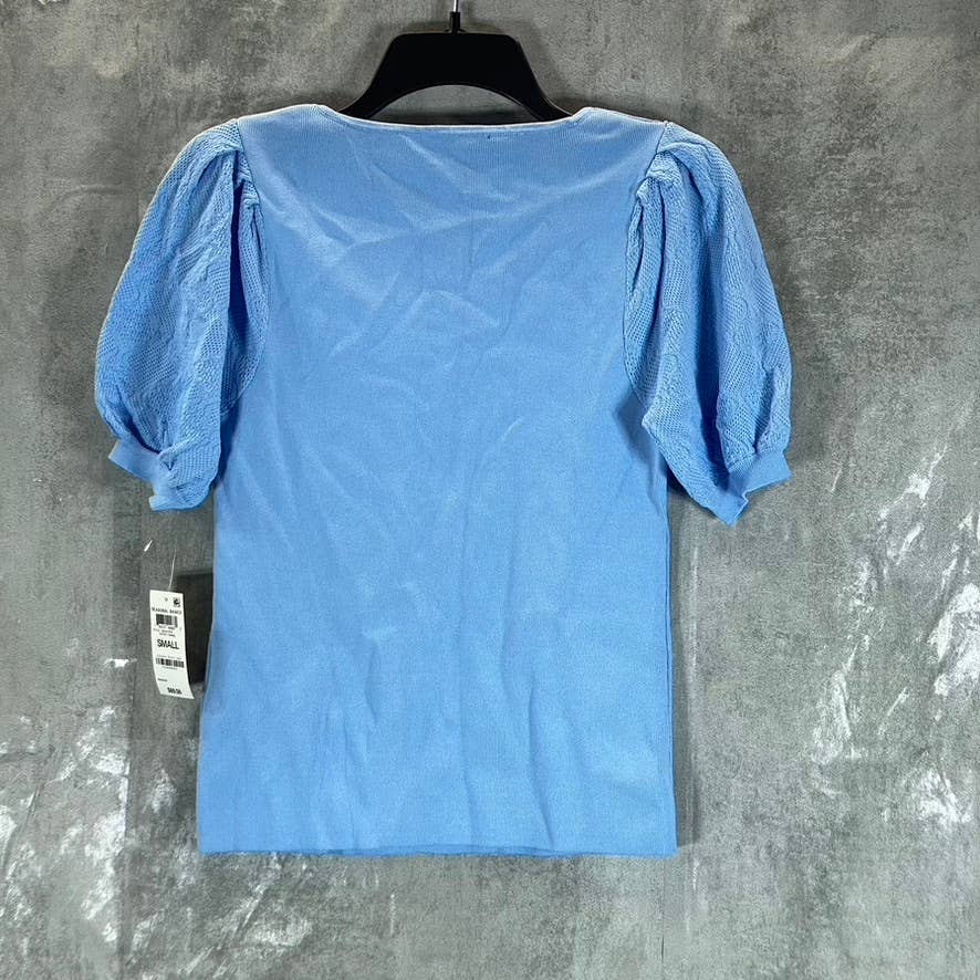 INC INTERNATIONAL CONCEPTS Women's Dutch Canal Square-Neck Pointelle Top SZ S