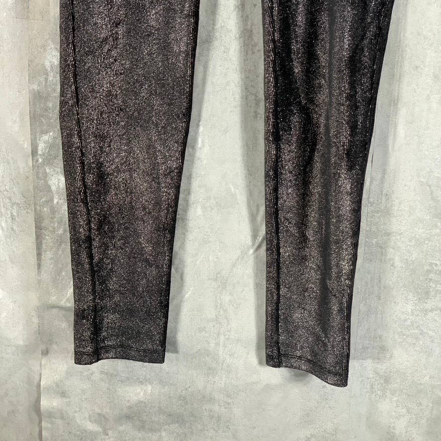 MICHAEL MICHAEL KORS Women's Petite Black Metallic Pull-On Leggings SZ P/M