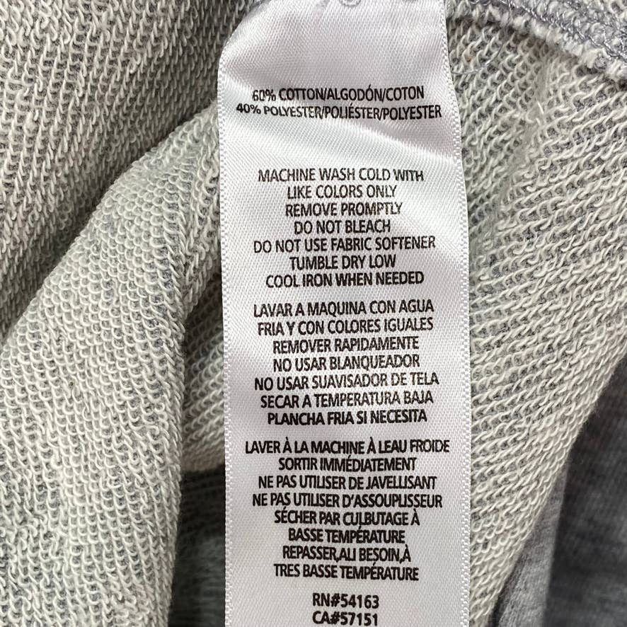 CALVIN KLEIN PERFORMANCE Grey Long Sleeve Tie-Back Top SZ XL