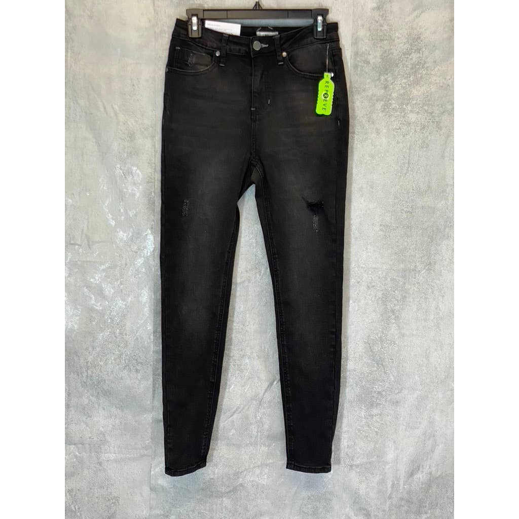 BP. Women's Black Wash High-Rise Skinny Distressed Jeans SZ 28