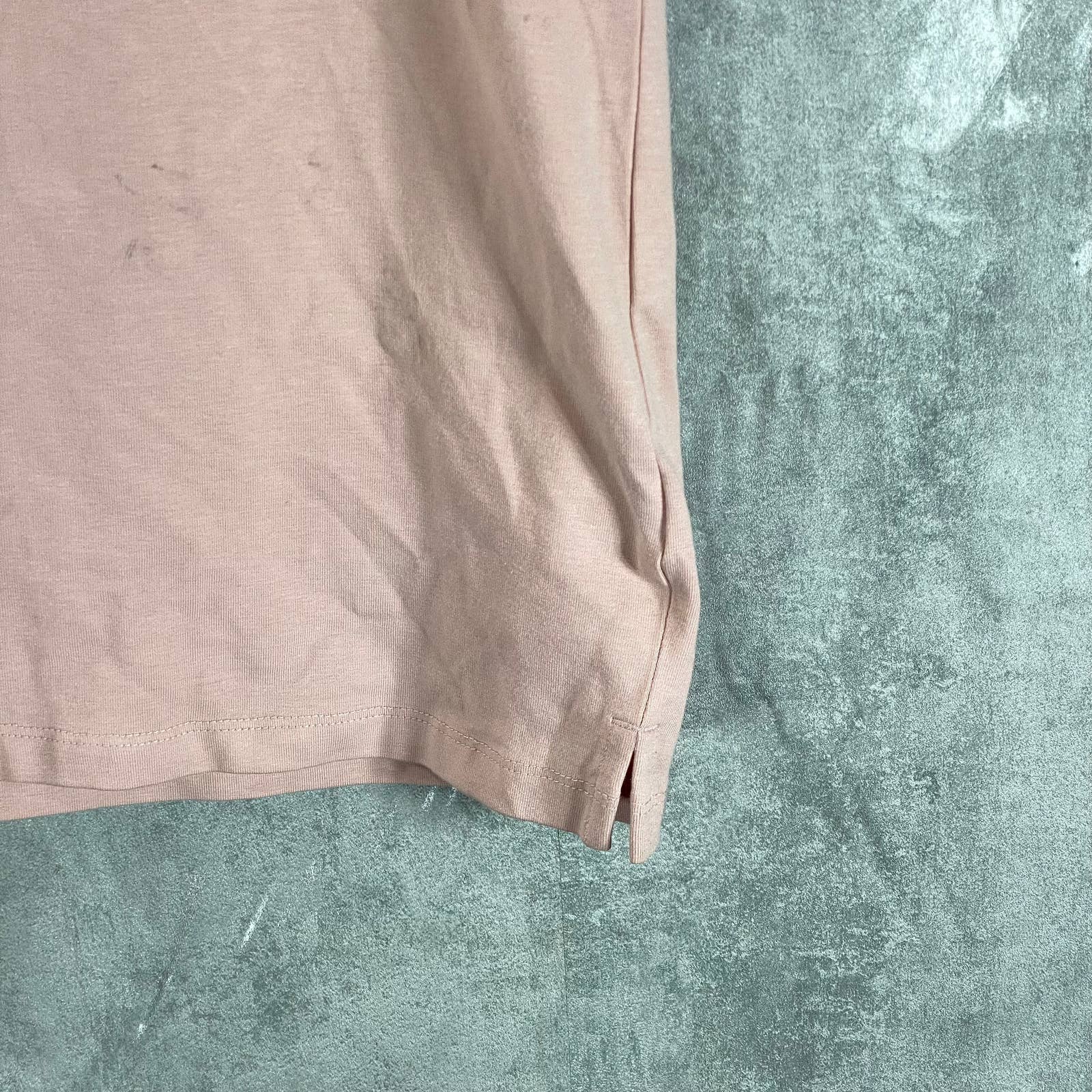 DKNY Men's Dusty Pink Essential Classic-Fit Short-Sleeve Polo Shirt SZ S