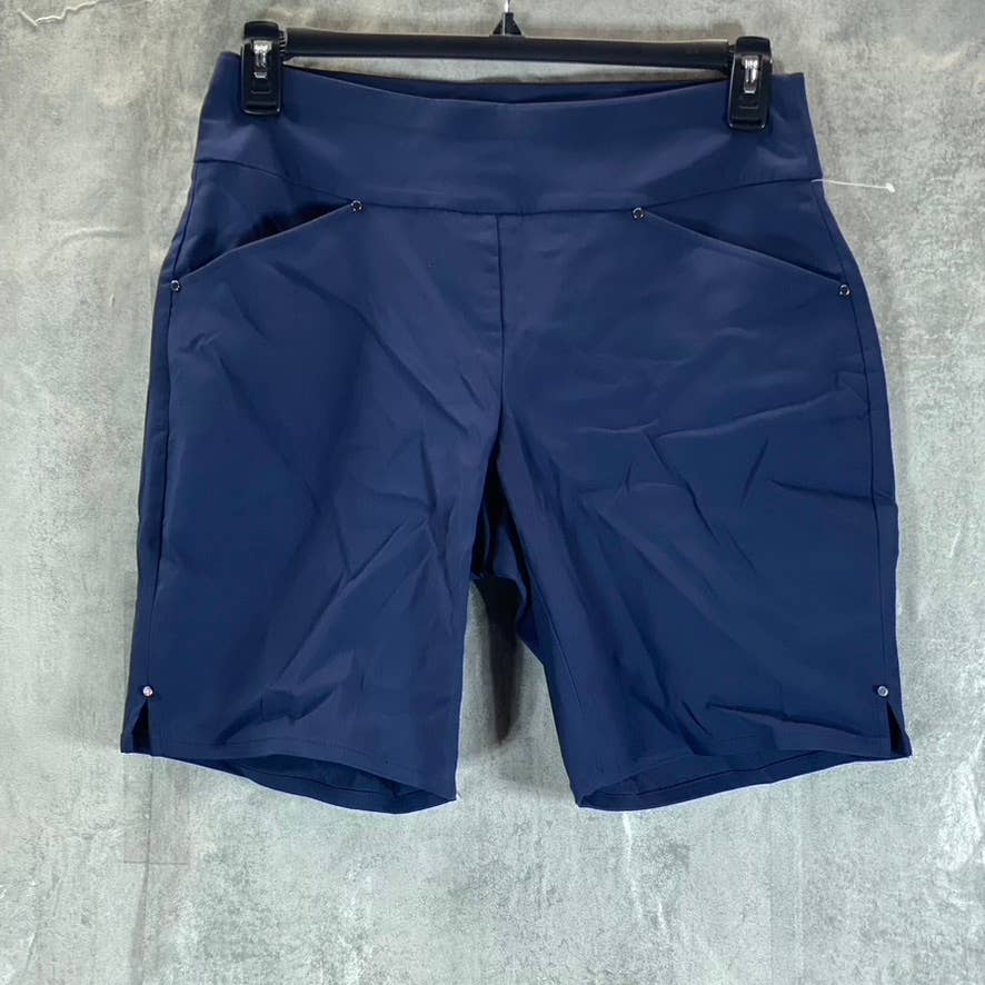 INC INTERNATIONAL Women's Deep Twilight Mid-Rise Bermuda Pull-On Shorts SZ 6
