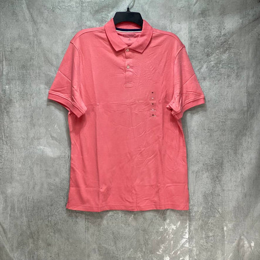 CLUB ROOM Pink Soft Touch Interlock Short Sleeve Polo Shirt SZ M