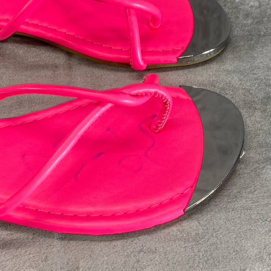 DV DOLCE VITA Women's Fuchsia Penni Toe-Loop Slip-On Flip Flops SZ 5
