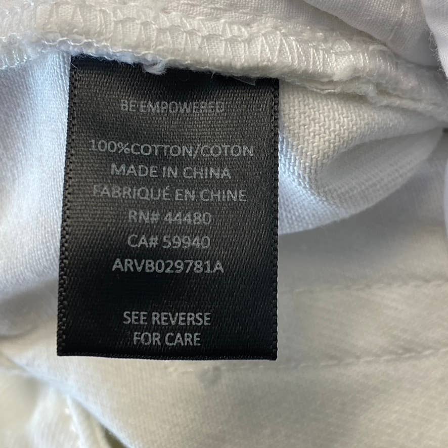 AFRM Women's White Luisa Distressed High-Rise Ankle Crop Skinny Denim Jeans SZ31