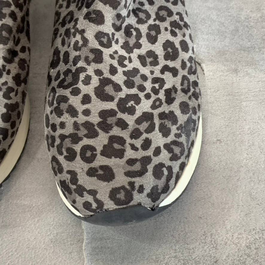 KENNETH COLE REACTION Women's Grey Leopard Cameron Chelsea Jogger Sneakers SZ 9