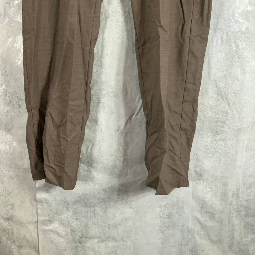 MICHAEL KORS Men's Brown Flat Front Dress Pants SZ 36X30