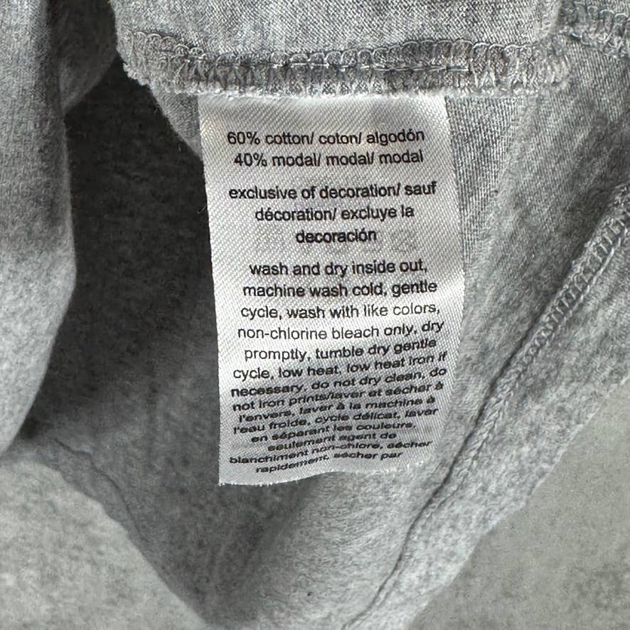 TOMMY HILFIGER Women's Grey Heather Crewneck Ombre Flag Graphic T-Shirt SZ L