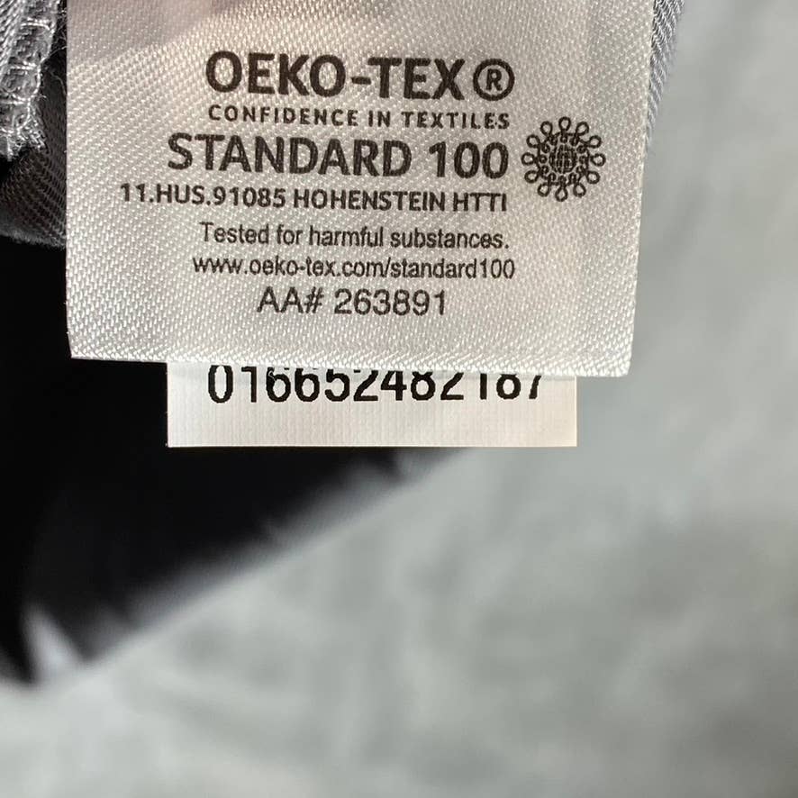 VAN HEUSEN Men's Grey Regular-Fit Stretch Button-Up Long-Sleeve Dress Shirt SZXL