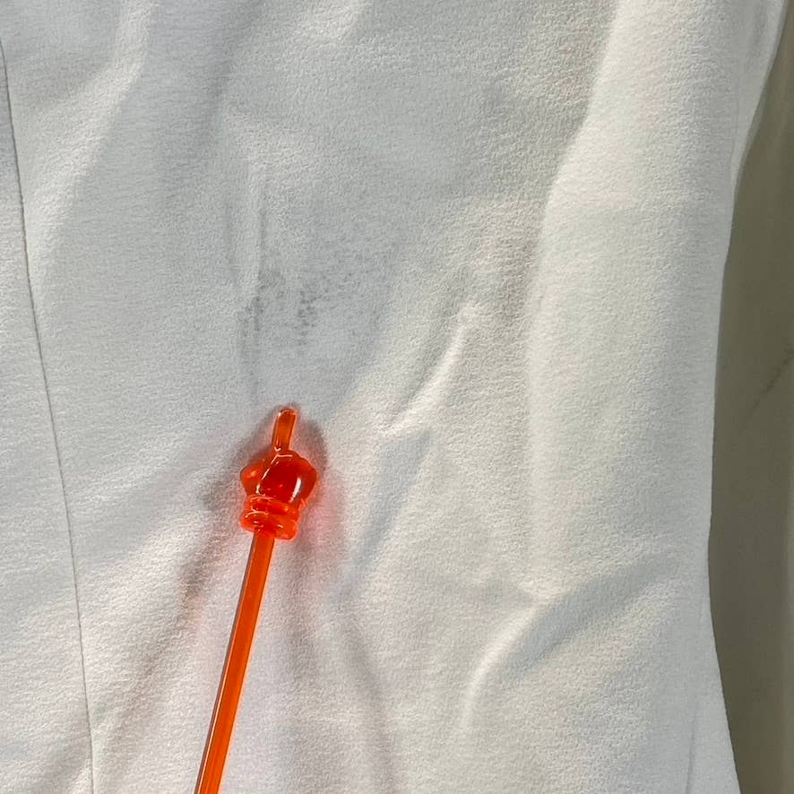 TAHARI ASL Women's Ivory Asymmetrical Belted Wrap Blazer SZ 14