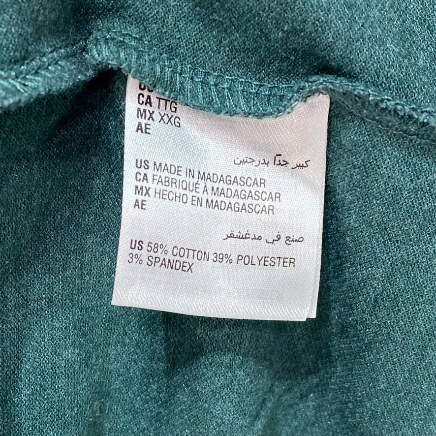 CLUB ROOM Green Classic-Fit Stretch Short Sleeve Polo Shirt SZ 2XL