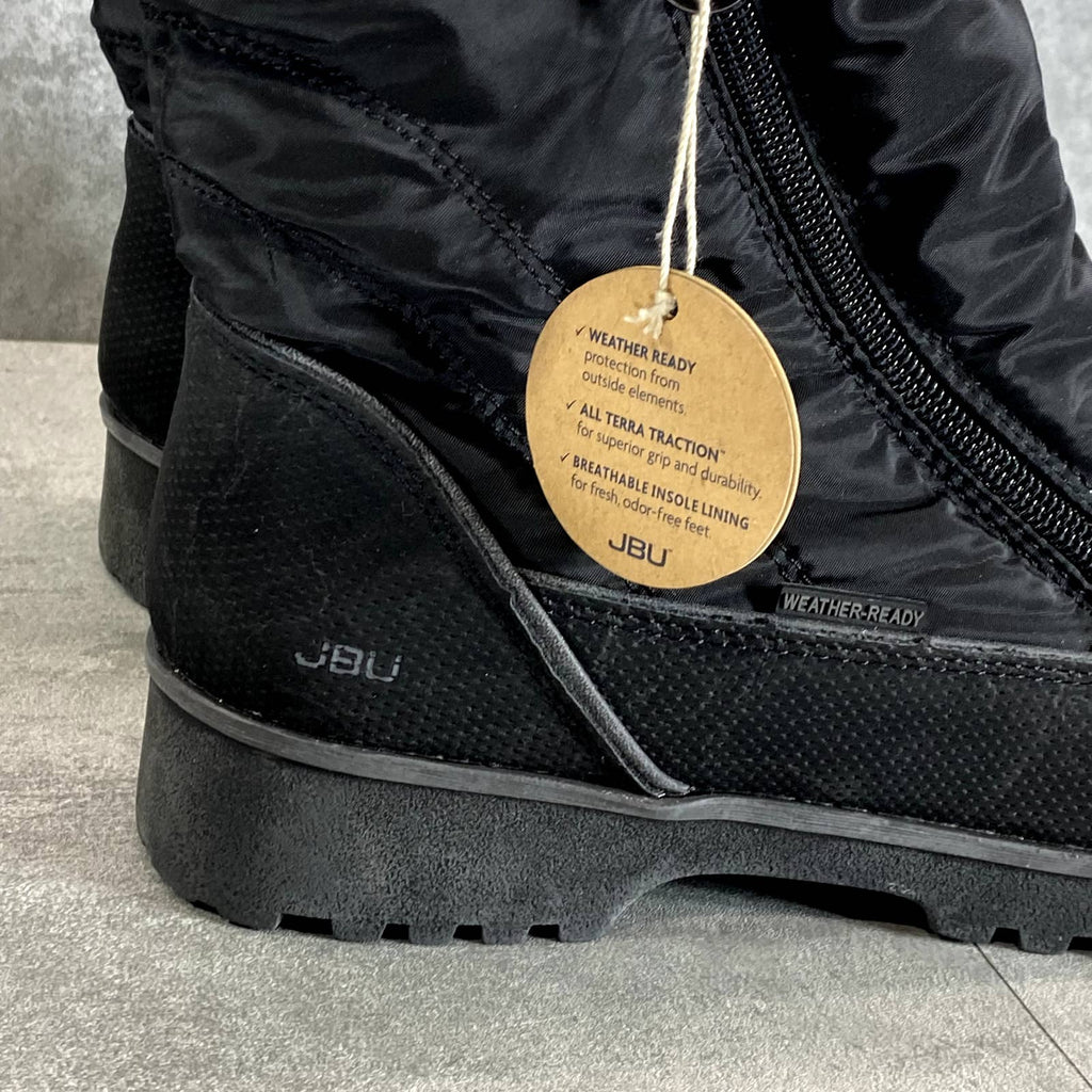 JBU By JAMBU Women's Black Snowbird Memory Foam Weather-Ready Faux-Fur Boots SZ8