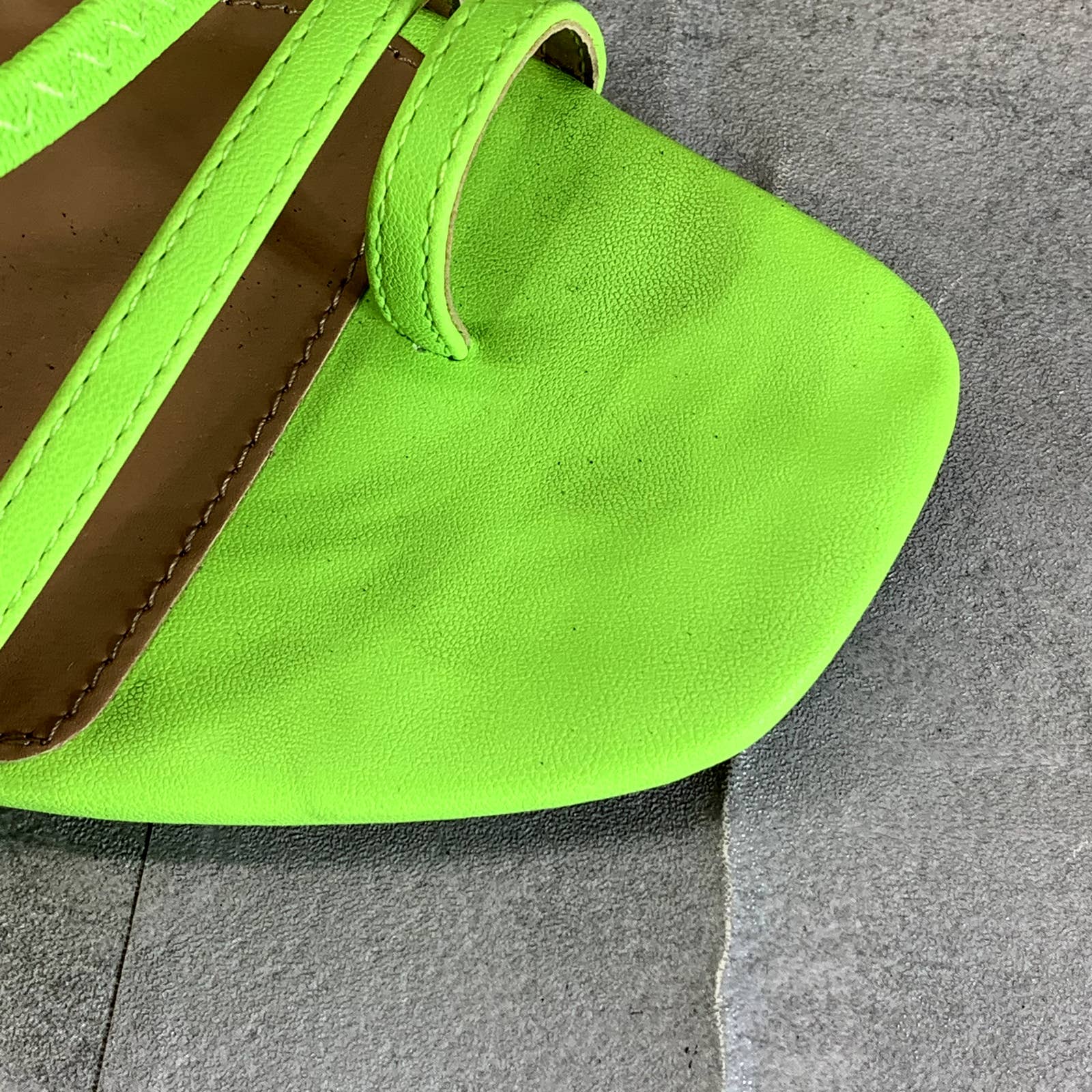 WILD PAIR Women's Citron Smooth Lenore Square-Toe Strappy Slip-On Sandals SZ 7.5