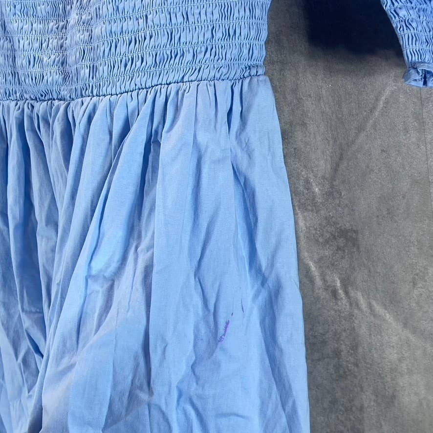 INC INTERNATIONAL CONCEPTS Women's Dutch Canal Smocked Puff-Sleeve Midi Dress