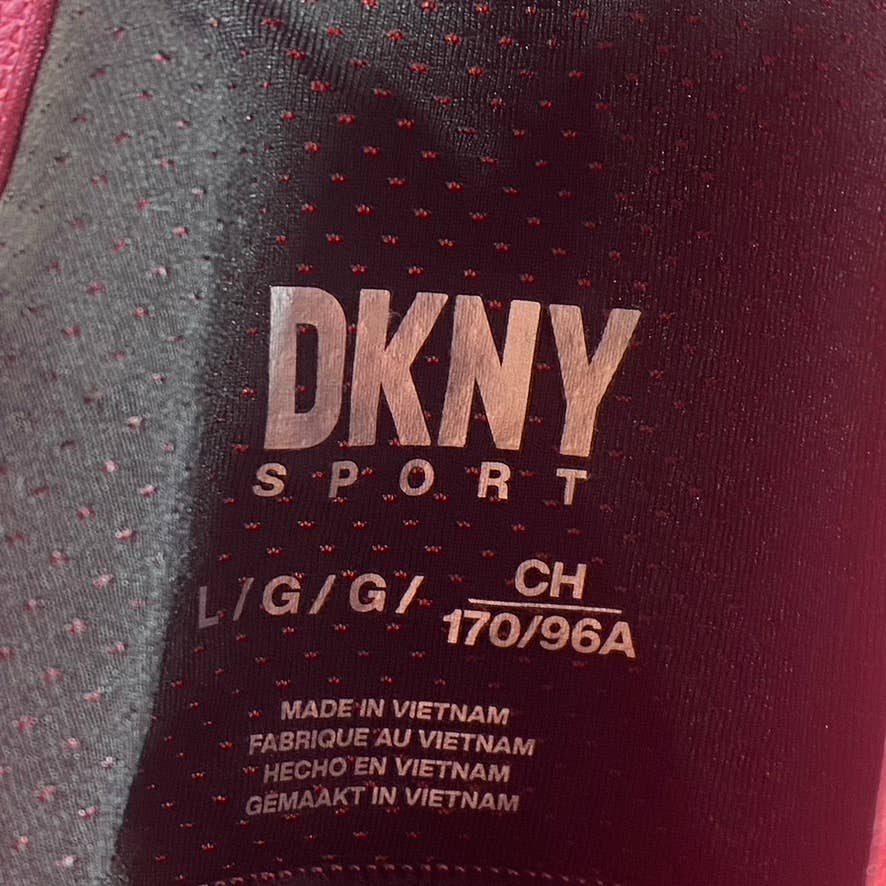 DKNY SPORT Women's Calypso High-Shine Low-Impact Lightweight Racerback Sports