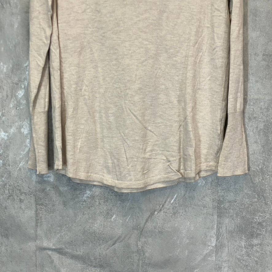 NIC+ZOE Women's Canvas V-Neck Hooded Lightweight Vital Pullover Sweater SZ S