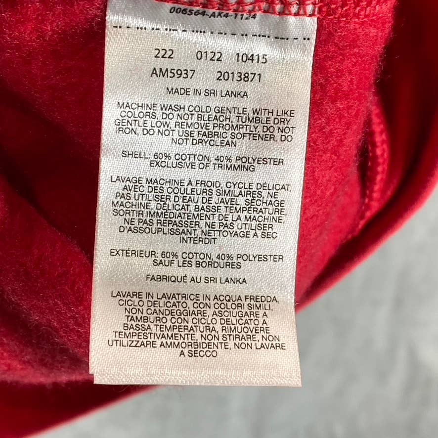 COLUMBIA Men's Mountain Red Hart Mountain Embroidered Half-Snap Sweatshirt SZ L