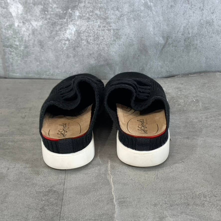 LIFESTRIDE Women's Black Knit Fabric Ease Slip-On Sneakers SZ 6.5