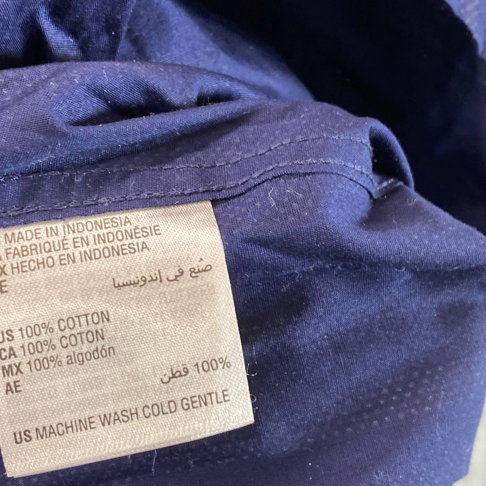 BAR III Men's Navy Slim-Fit Stretch Dotted Stripe-Print Button Dress Shirt SZ XL