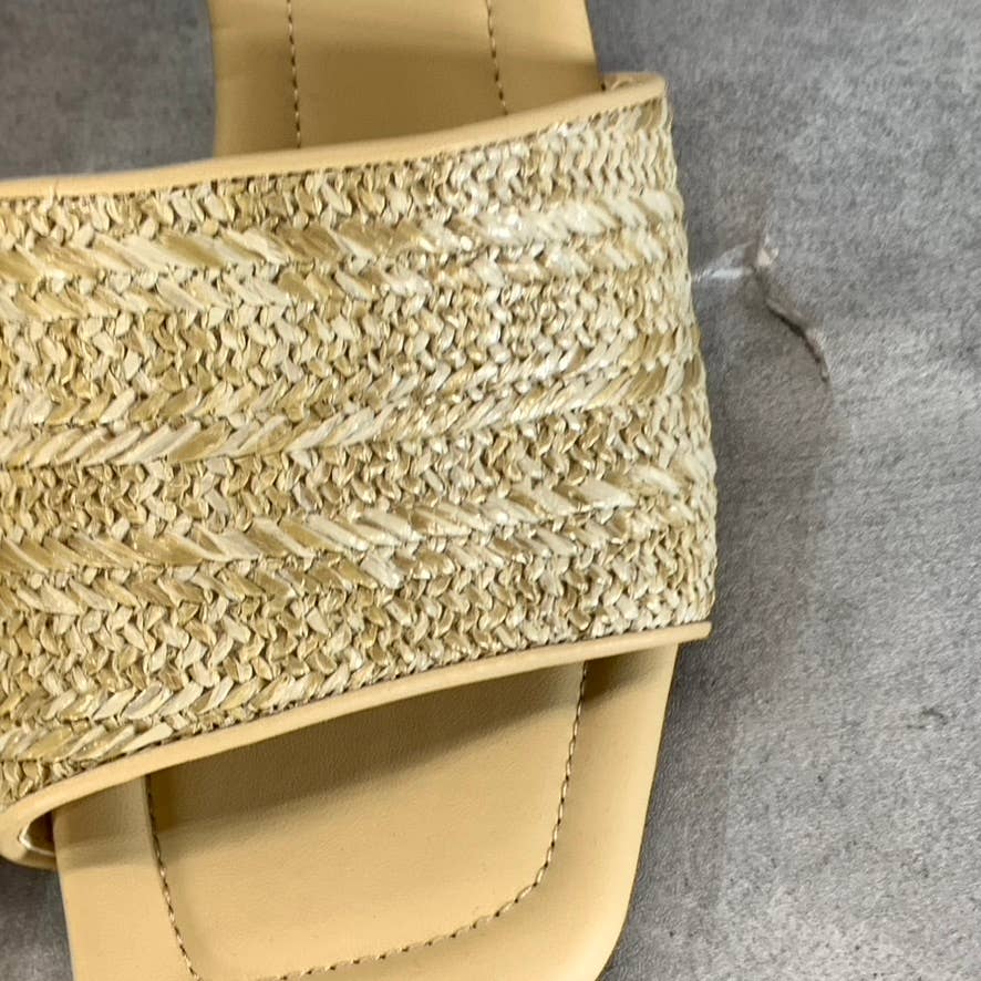 Sarto By Franco Sarto Women's Natural Fabric Betty-2 Square-Toe Sandals SZ 8.5