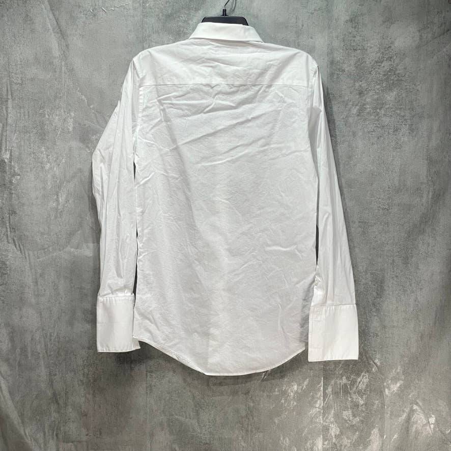 ALFANI Alphatech Slim-Fit Performance Stretch Easy-Care Solid Dress Shirt SZ S 14-14.5 32-33