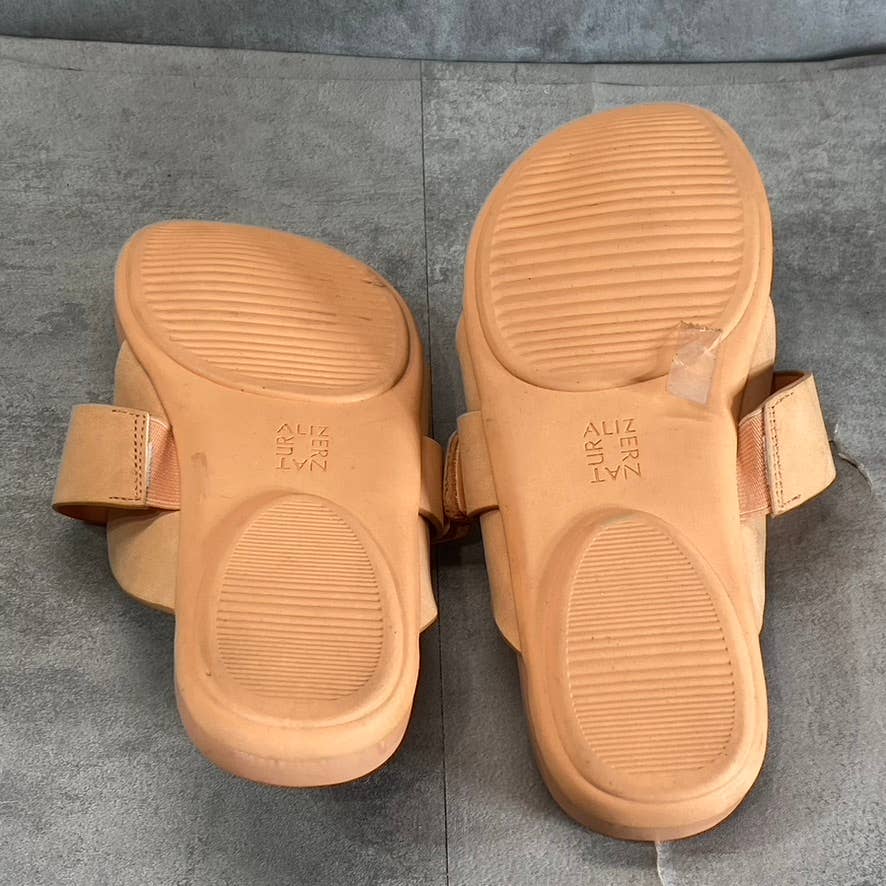 NATURALIZER Women's Peach GenN-Twirl Slip-On Thong Sandals SZ 8