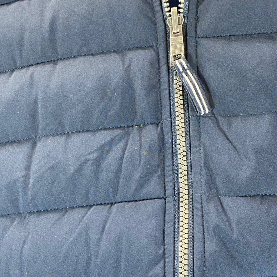 NAUTICA Men's Navy-Blue Reversible Mid-Weight Stretch Puffer Jacket SZ N/A