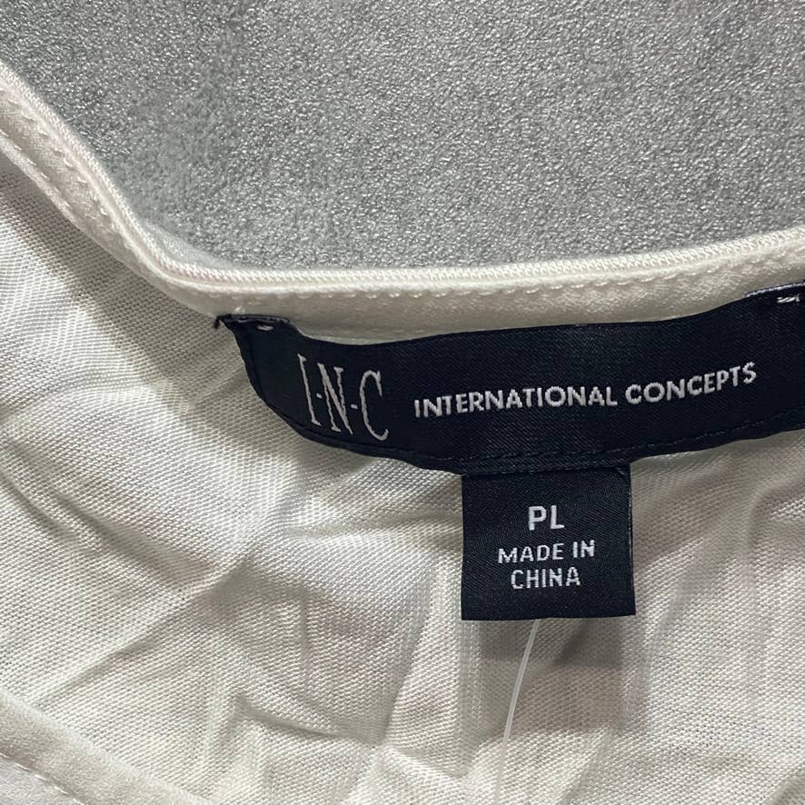 INC International Concepts Petite White Side-Tie Sleeveless Top SZ P/L