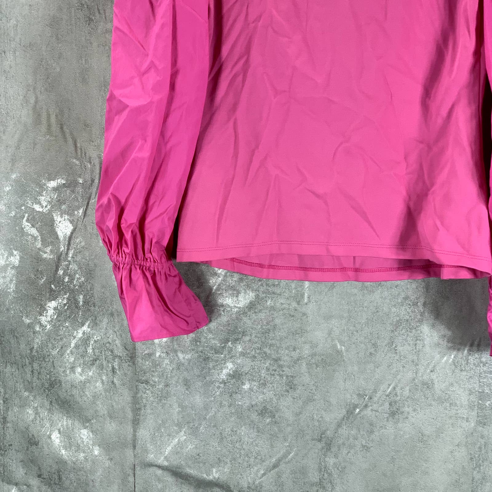 INC INTERNATIONAL CONCEPTS Women's Bright Peony Square-Neck Ruffled Top SZ M