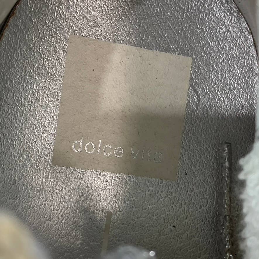 DOLCE VITA Women's Cream Zani Lace-Up Side-Zip Hi-Top Sneakers SZ 6.5